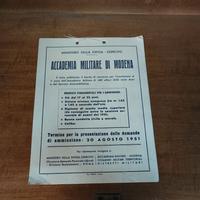 Volantino, bando Accademia Militare di Modena