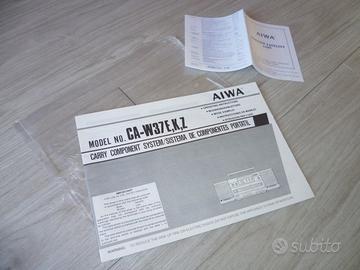 Manuale d'uso Radio Aiwa CA-W37