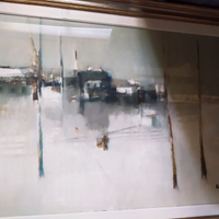 Quadro Lido Bettarini "Paesaggio con neve"