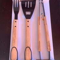 Set utensili Barbecue in legno