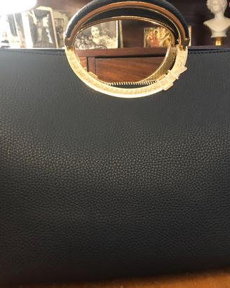BORSA BLU IN ECOPELLE
