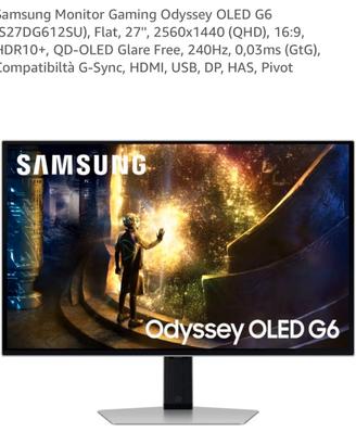 Monitor samsung G6 oled 27