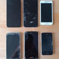 Lotto smartphones funzionanti e/o da riparare