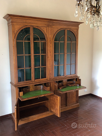 VETRINA IN STILE ART DECO COMPRESA DI CASSETTONI