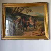 Antica oleografia “ Tentato rapimento di Lucia – 