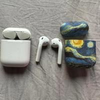 Air pods cuffie bluetooth con custodia Van Gogh