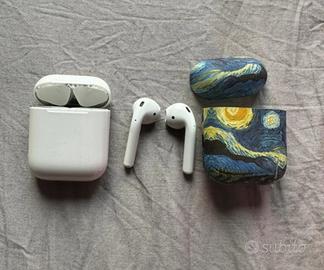 Air pods cuffie bluetooth con custodia Van Gogh