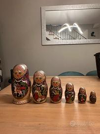Matriosca Russa artigianale dipinta a mano