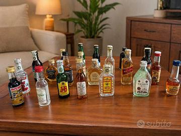 Collezione mini bottiglie di liquori assortiti