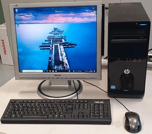 PC, Lcd 19", Intel, Ram 4GB, SSD 120GB + accessori