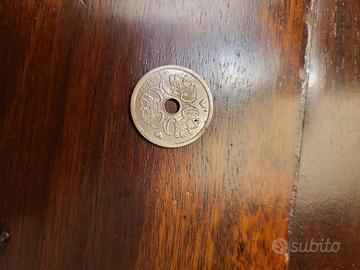 moneta danese da 1 corona circolante 