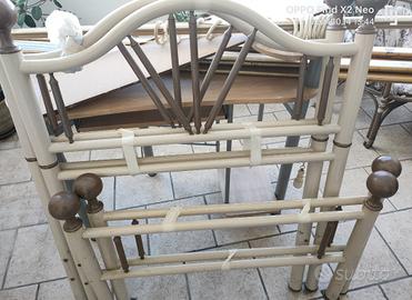 coppia struttura in ferro letto singolo 