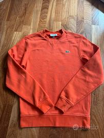 Felpa Lacoste arancione felpata