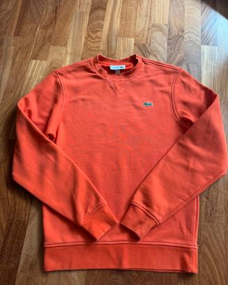 Felpa Lacoste arancione felpata