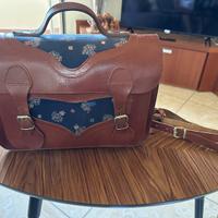 Naj Oleari cartella vintage in cuoio anni’80