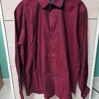 Camicia TAYLOR & WRIGHT Bordeaux Collo 42 16 1/2