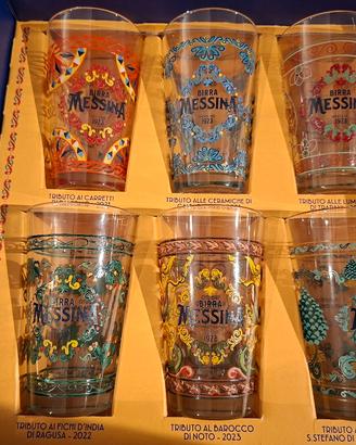 Bicchieri da Collezziine Birra Messina