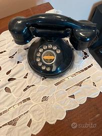 Telefono vintage in bachelite nera