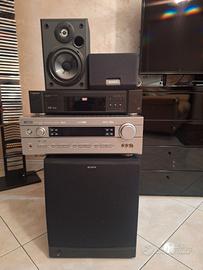 sistema home theatre surround   5+1 completo