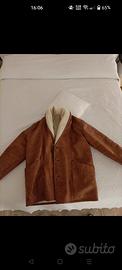 Cappotto vintage stile montone / giacca shearling