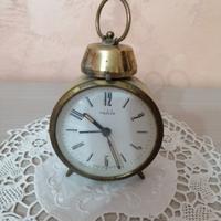 Antica sveglia/orologio in metallo funzionante 