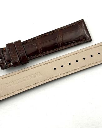 Cinturino Rolex Alligatore Marrone Lucido 19/16mm