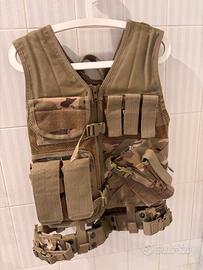 Gilet tattico militare-softair con Cinturone