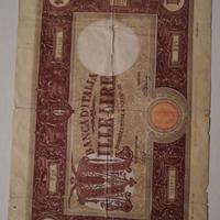 1000 lire GRANDE M SERIE W DECRETO 7/8/1943