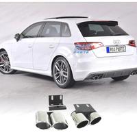 TERMINALI SCARICO AUDI A3 8V 13- LOOK S CROMO