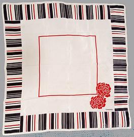Foulard Chanel 100% seta, anni '80-'90