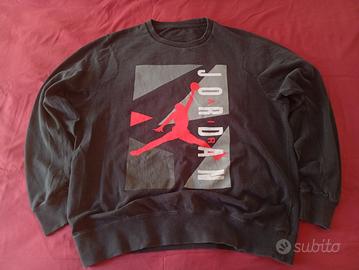 Felpa Jordan vintage XL streetwear nero/grigio