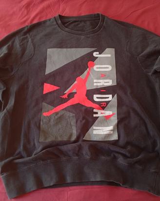Felpa Jordan vintage XL streetwear nero/grigio