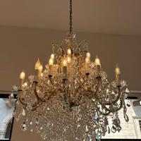 Lampadario vetro di Murano e Cristallo
