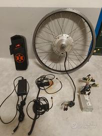 kit bici elettrica 200watt pedalata assistita 