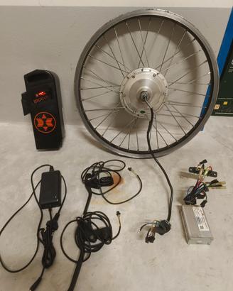 kit bici elettrica 200watt pedalata assistita 