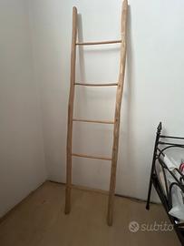 Scaletta legno porta asciugamani