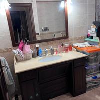 Mobile bagno con marmo + credenza per asciugamani