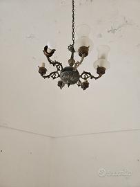 lampadario funzionante vintage 