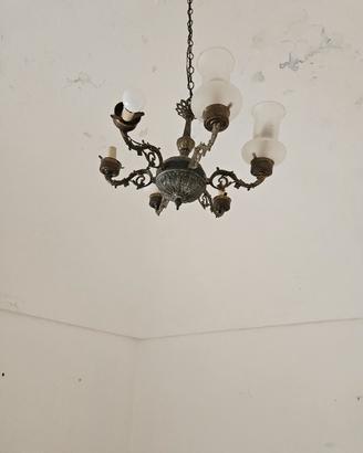 lampadario funzionante vintage 