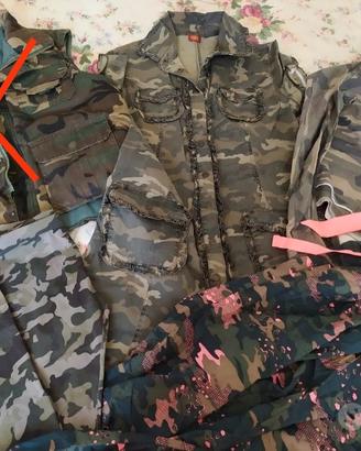 vestiti militari donna tg. xl