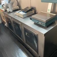 Banco frigo 3 ante in accaio inox