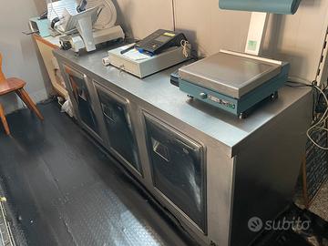 Banco frigo 3 ante in accaio inox