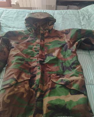 giacca parka + pantalone in goretex tg48  