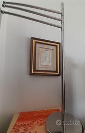 Piantana per bagno usata  più quadro su argento 