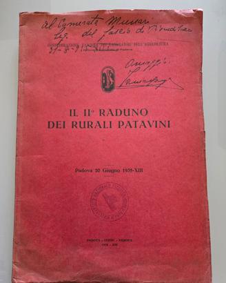 Raro Opuscolo Fascismo Padova 1935  