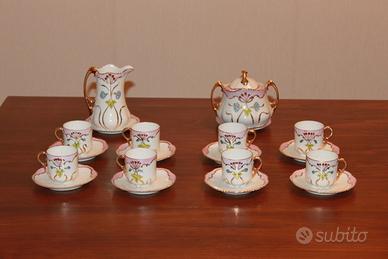 Servizio Caffè Antico Porcellana WURTTENBERG B&P