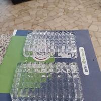 4 porta oggetti  di cristallo