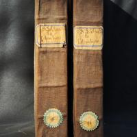 Opera in 2 volumi del 1717 Sermoni "La Colombiere"