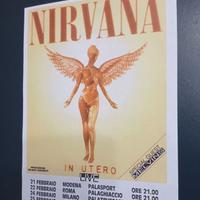 Nirvana Locandina Promozionale Originale epoca