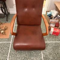 Poltrona in pelle anni ‘70